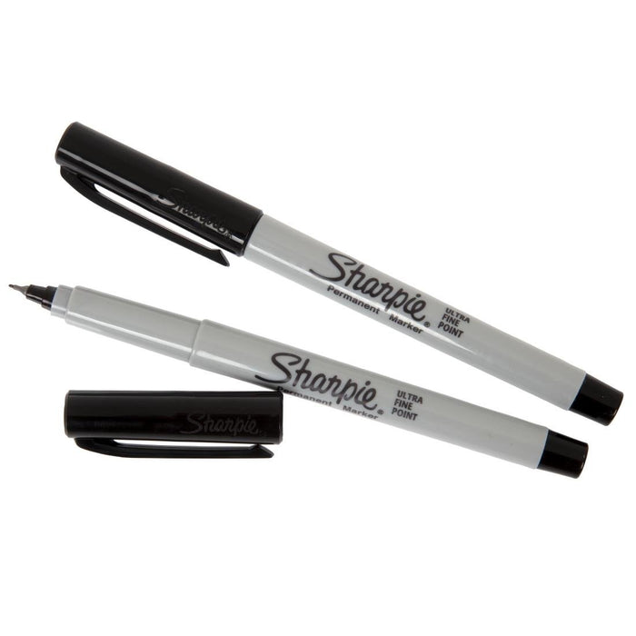 Sharpie ultrafijne permanente marker zwart (2 stuks)