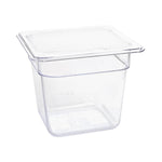 Vogue polycarbonaat 1/6 gastronorm container 150mm transparant