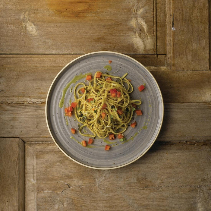 Churchill Stonecast Grey Bord Met Opstaande Rand 27.9cm (pak van 6)