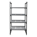 Cambro stelling 183cm hoog 4 schappen - 61cm diep - 91,5cm breed
