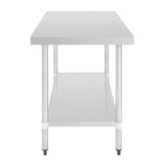 Vogue RVS werktafel zonder achteropstand 90x150x70cm