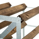 Wijnrek donker hout 42 flessen