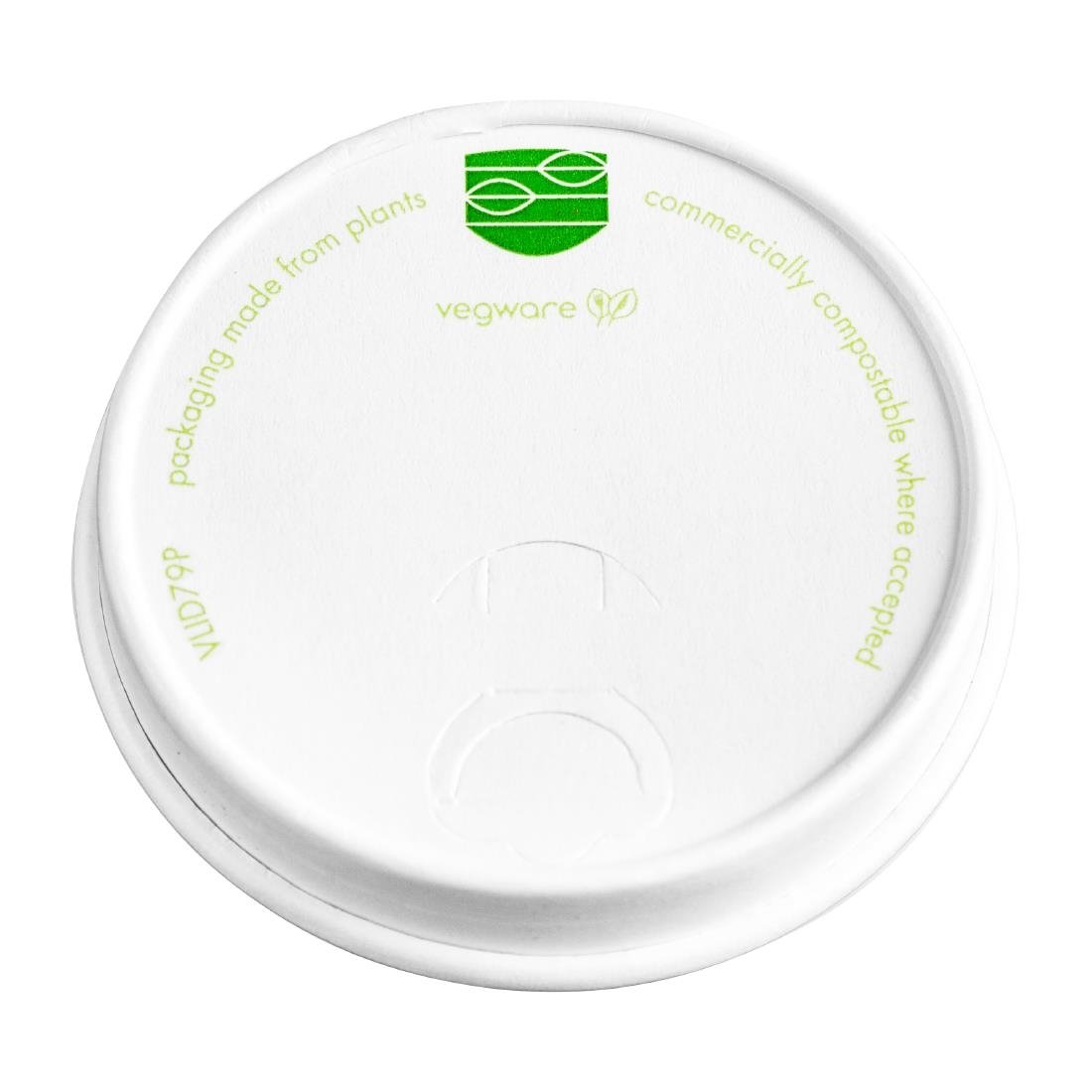 Vegware 79-Serie composteerbare koffiebeker deksels (1000 stuks)