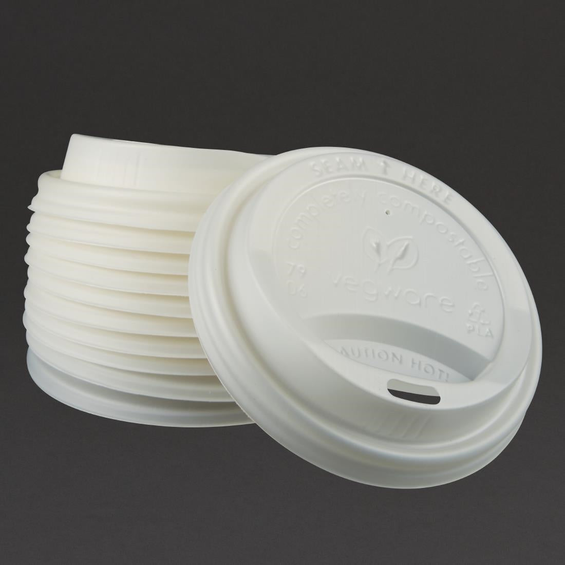 Vegware 79-serie deksels voor dubbelwandige bekers 230ml (500 stuks)