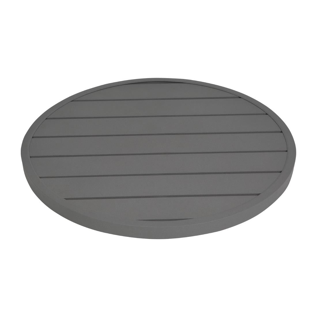 Bolero Aluminium Rond Tafelblad Donkergrijs 580mm