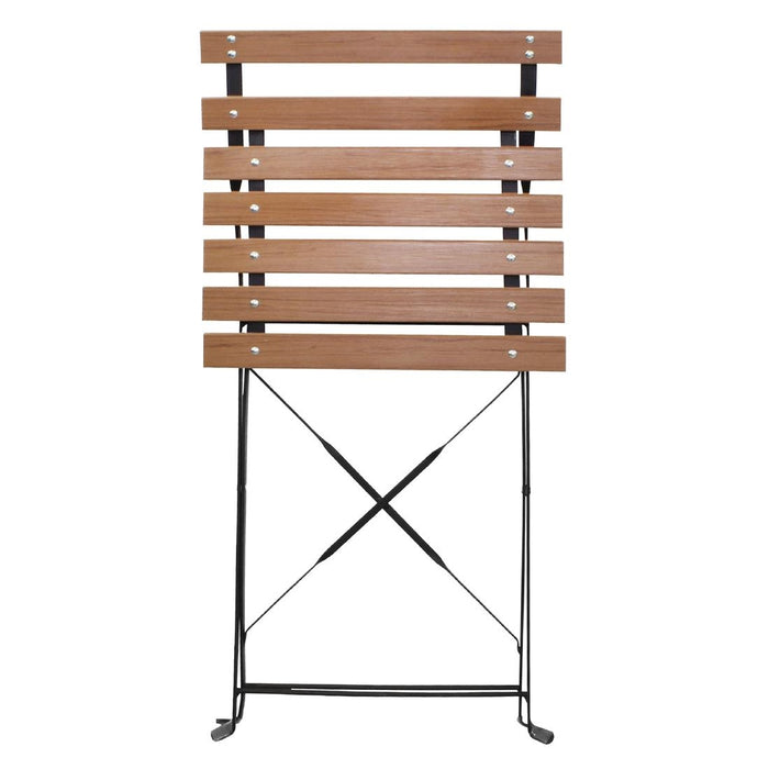 Bolero opklapbare imitatiehout stoelen (2 stuks)