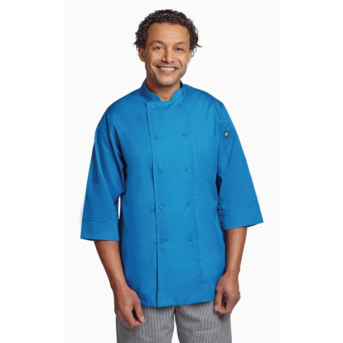 Koksbuis Unisex Blauw Chef Works M
