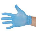 Hygiplas vinyl handschoenen blauw poedervrij M (100 stuks)