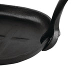 Olympia gietijzeren schaal/sizzle platter ovaal 28x19cm