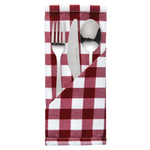 Mitre Comfort Gingham servet rood-wit 41x41cm (10 stuks)