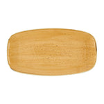 Churchill Stonecast Tangerine Chefs' Oblong No. 4 Mokken (Pak Van 6)