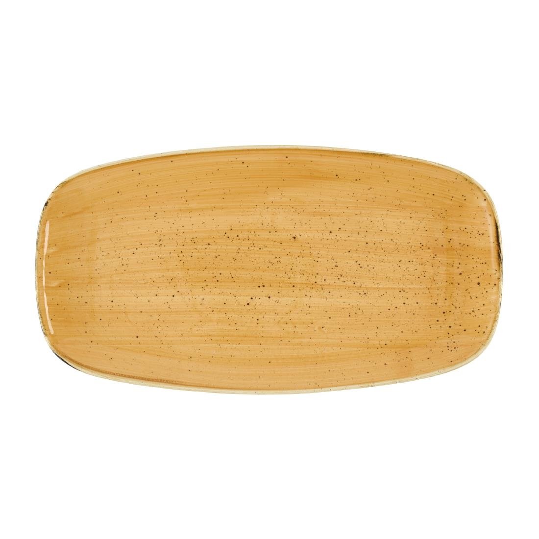 Churchill Stonecast Tangerine Chefs' Oblong No. 4 Mokken (Pak Van 6)