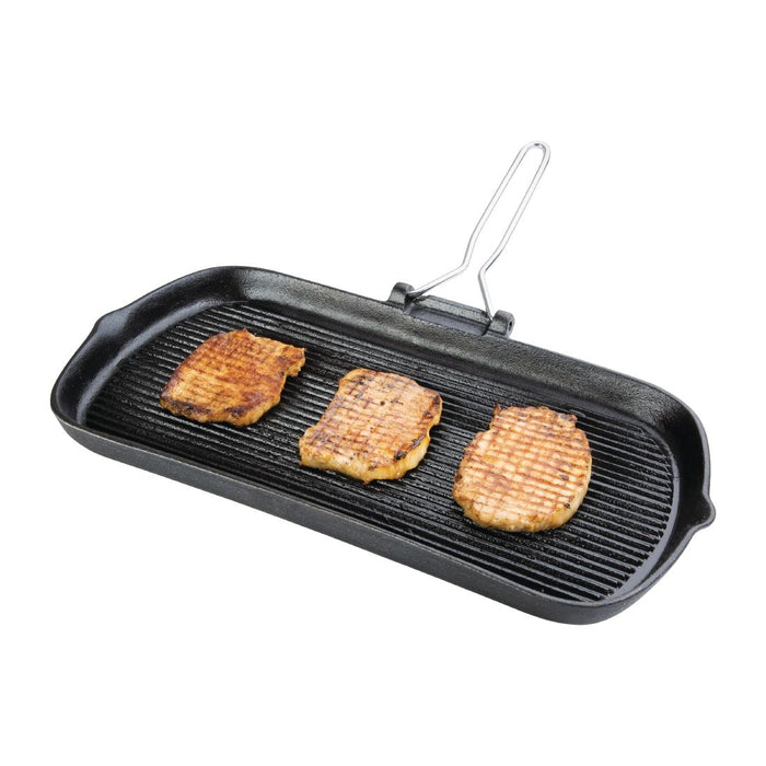 Vogue gietijzeren grillpan 22cm
