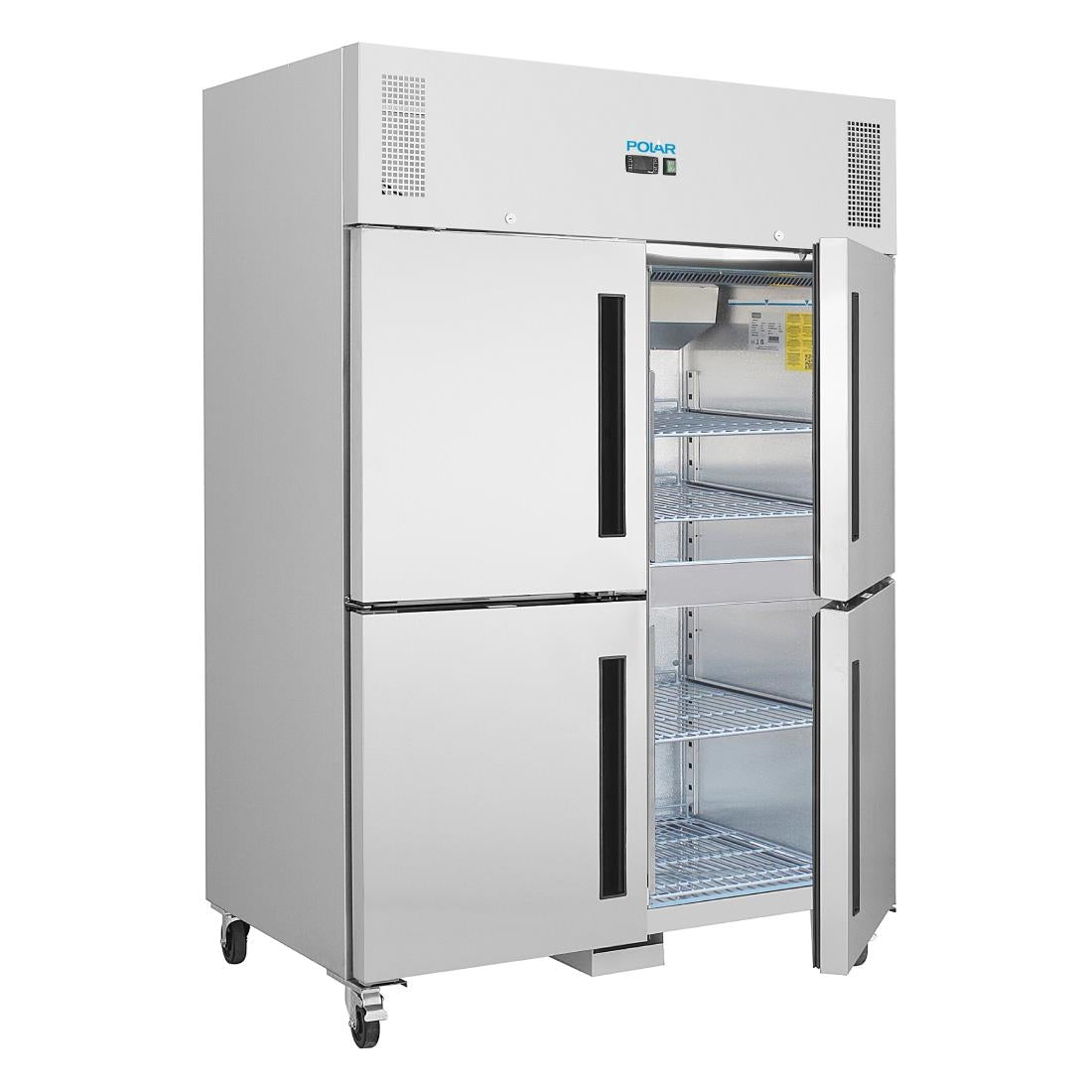 Polar g-serie opstaande dubbele stabiele deur gastro vriezer 1200ltr