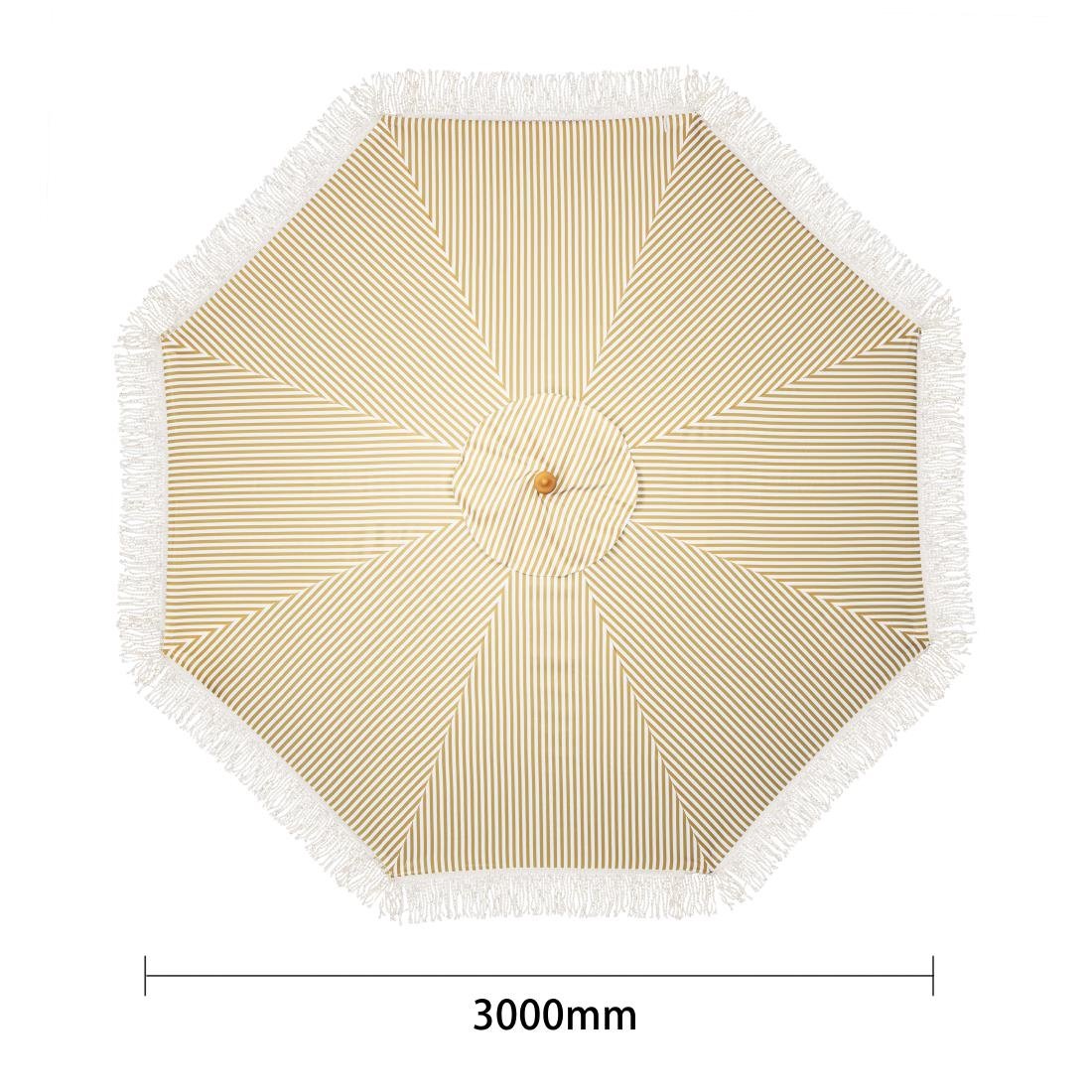 Bolero Sicilië Ronde Gestreepte Parasol Met Een Diameter Van 2,5 Meter