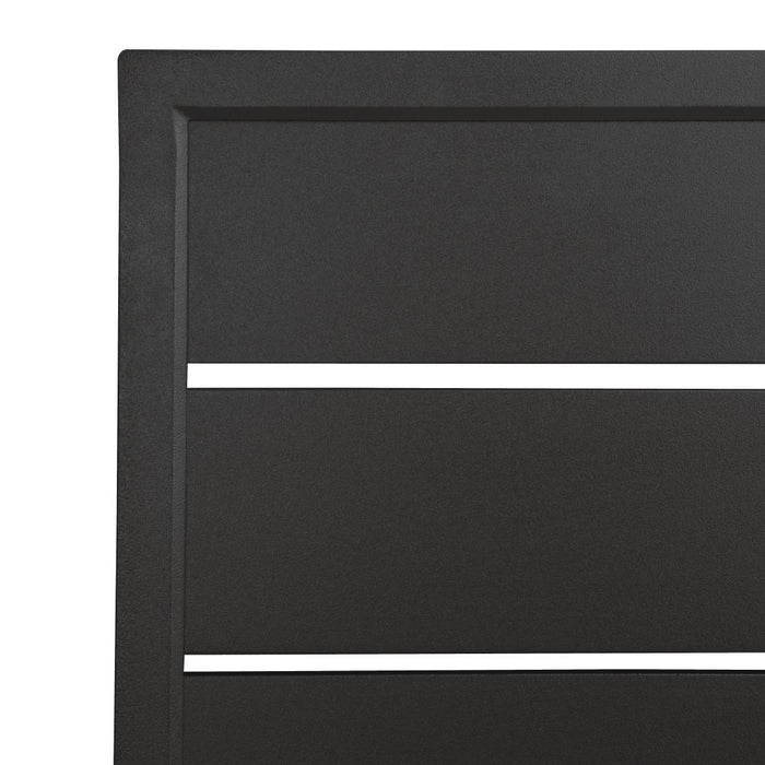Bolero aluminium tafelblad vierkant zwart 700mm