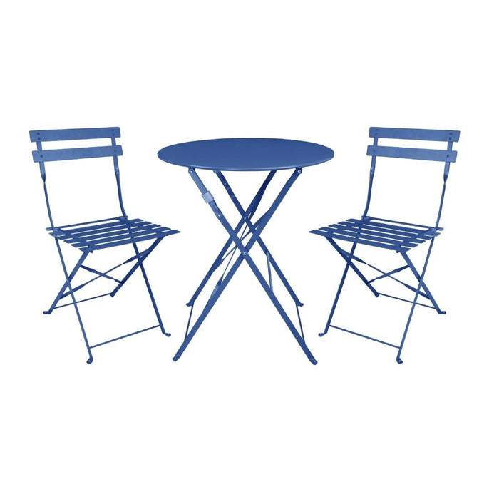 Bolero Perth Pavement Style Ronde Tafel Donker Marineblauw