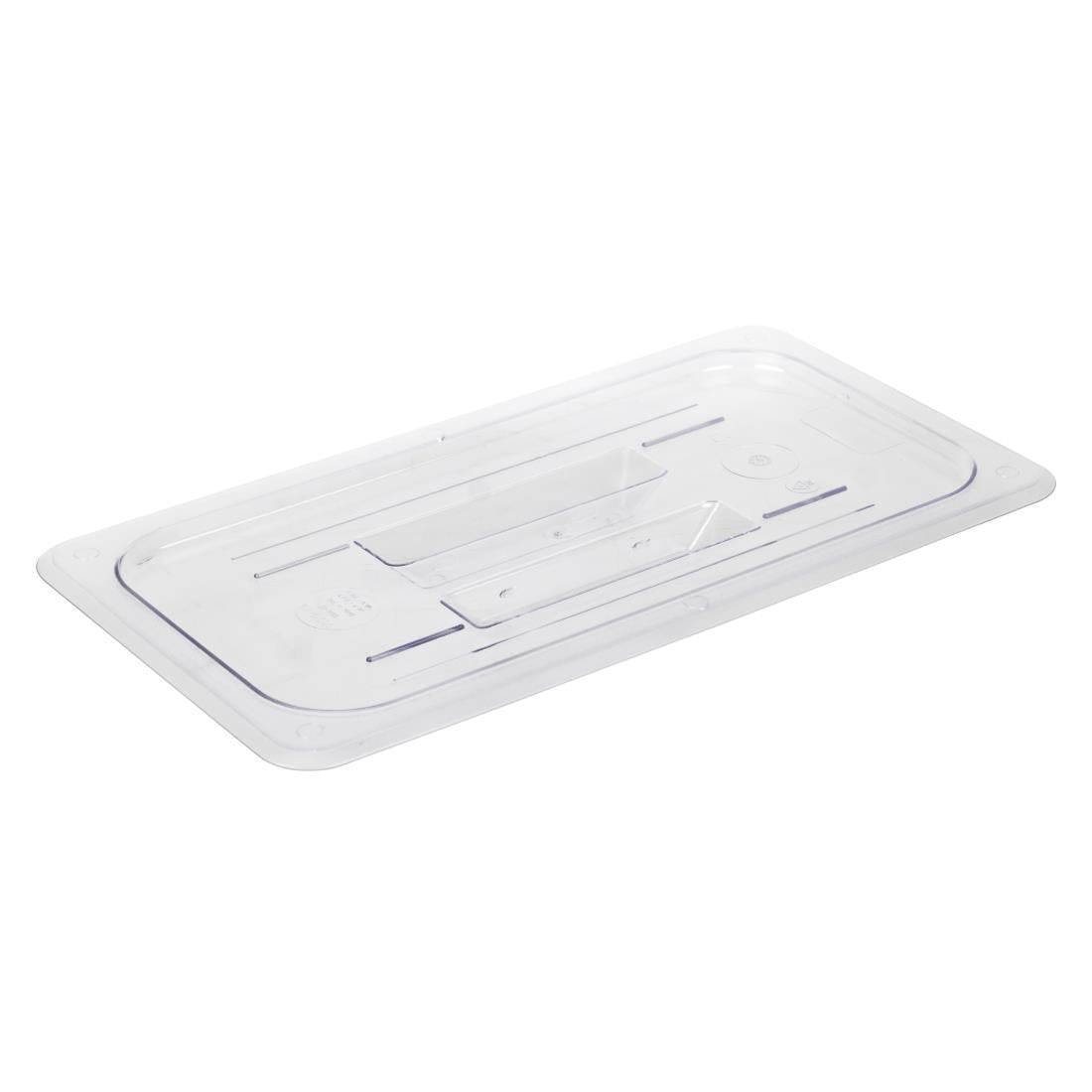 Vogue polycarbonaat 1/3 gastronorm deksel transparant