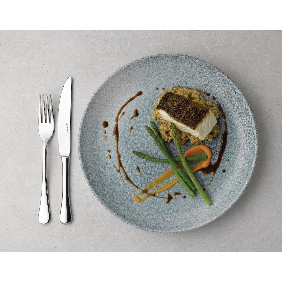 Churchill Raku Topaz Blue Evolve Coupe Kom 24.8cm (pak van 12)