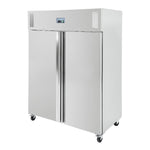 Polar u-serie staande dubbele deur vriezer 1300ltr