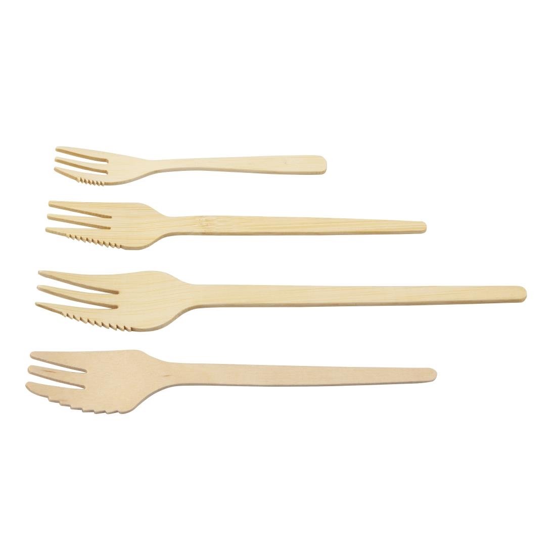 Sier Disposables Snackvork bamboe 135 mm (doos 100)