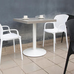 Bolero gietijzeren ronde tafelvoet wit 548(B)x728(H)mm