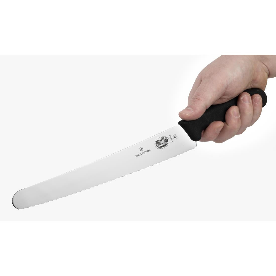 Victorinox Fibrox gekarteld bakkersmes 25,5cm