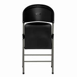 Bolero opklapbare stoelen zwart (2 stuks)