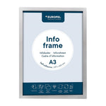 Europel Infolijst / Zelfklevende Set 2 Stuks A3 Zilver