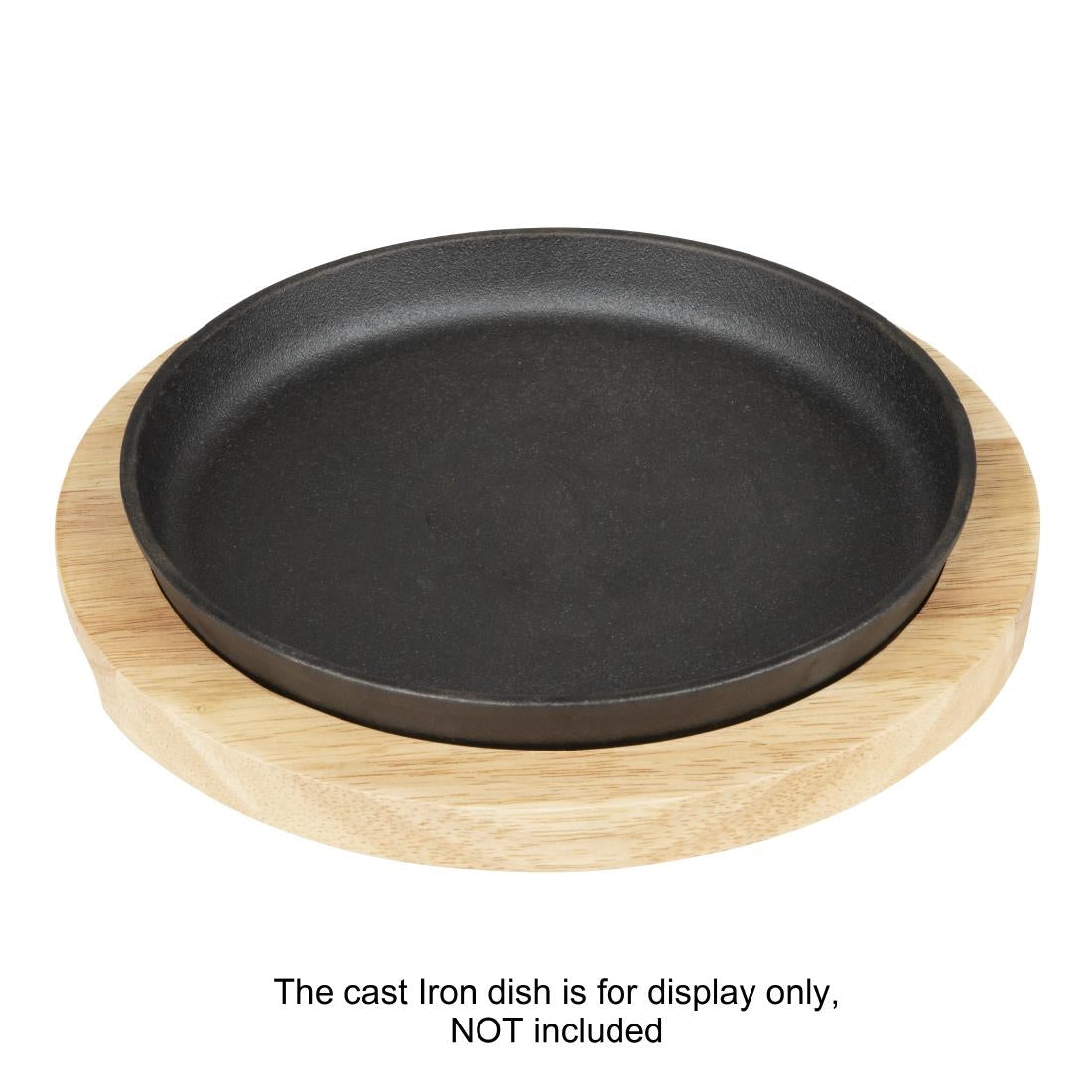 Olympia Hevea Bord Voor Gietijzer Ronde Sizzler 254mm Voor Gj556