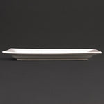Olympia Lumina rechthoekige schalen met brede rand 25,7x15,5cm (4 stuks)