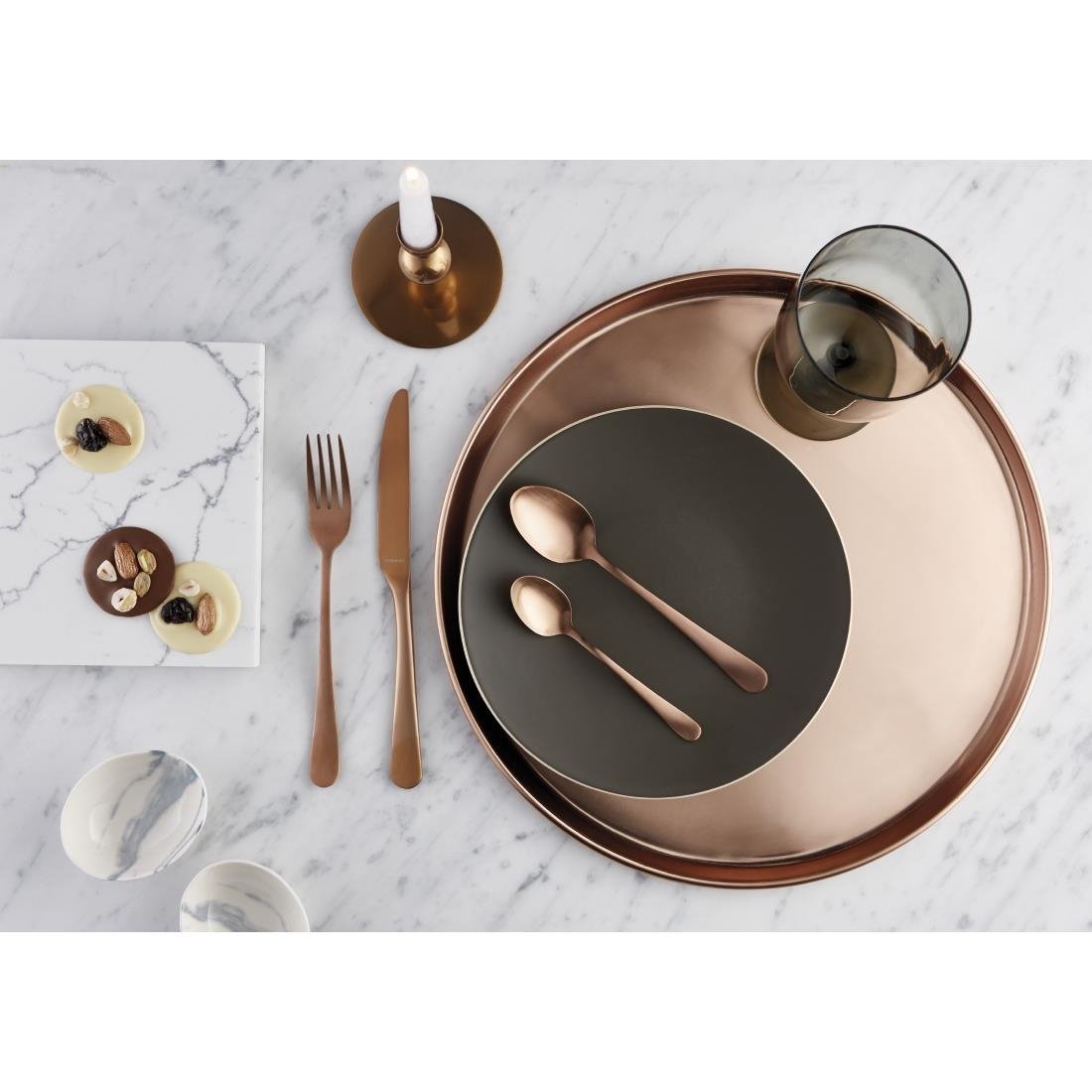 Amefa Blush Dessertlepel Koper (Doos 12)