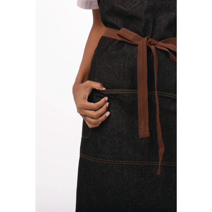 Chef Works Urban Memphis halterschort zwart