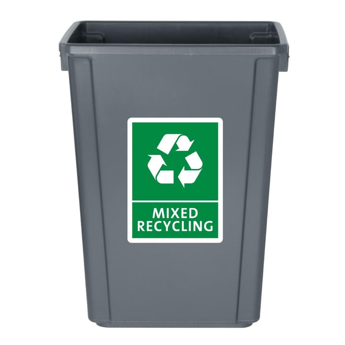Jantex Smalle Afvalbak Grijs 60Ltr