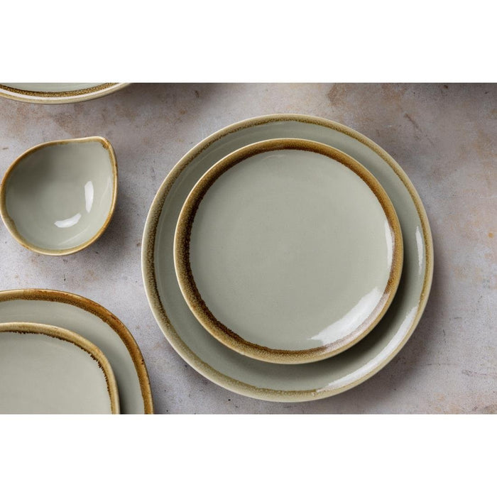 Olympia Kiln coupe borden mosgroen 23cm (6 stuks)