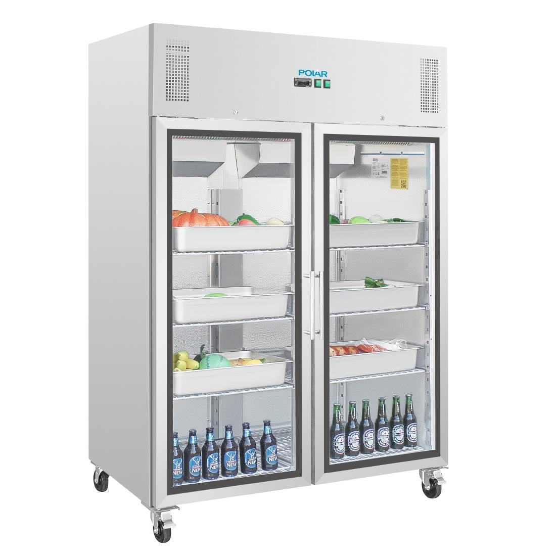 Polar G-serie Gastro 2-deurs display koeling 1200L