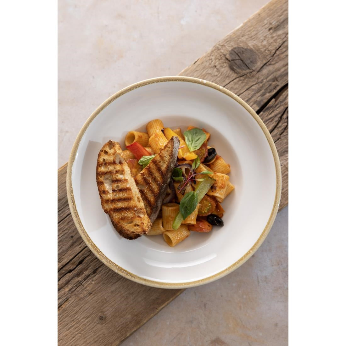 Olympia Kiln pastakommen krijtwit 25cm (4 stuks)