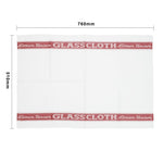 Vogue halflinnen glazendoek/poleerdoek rood 76 x 51cm