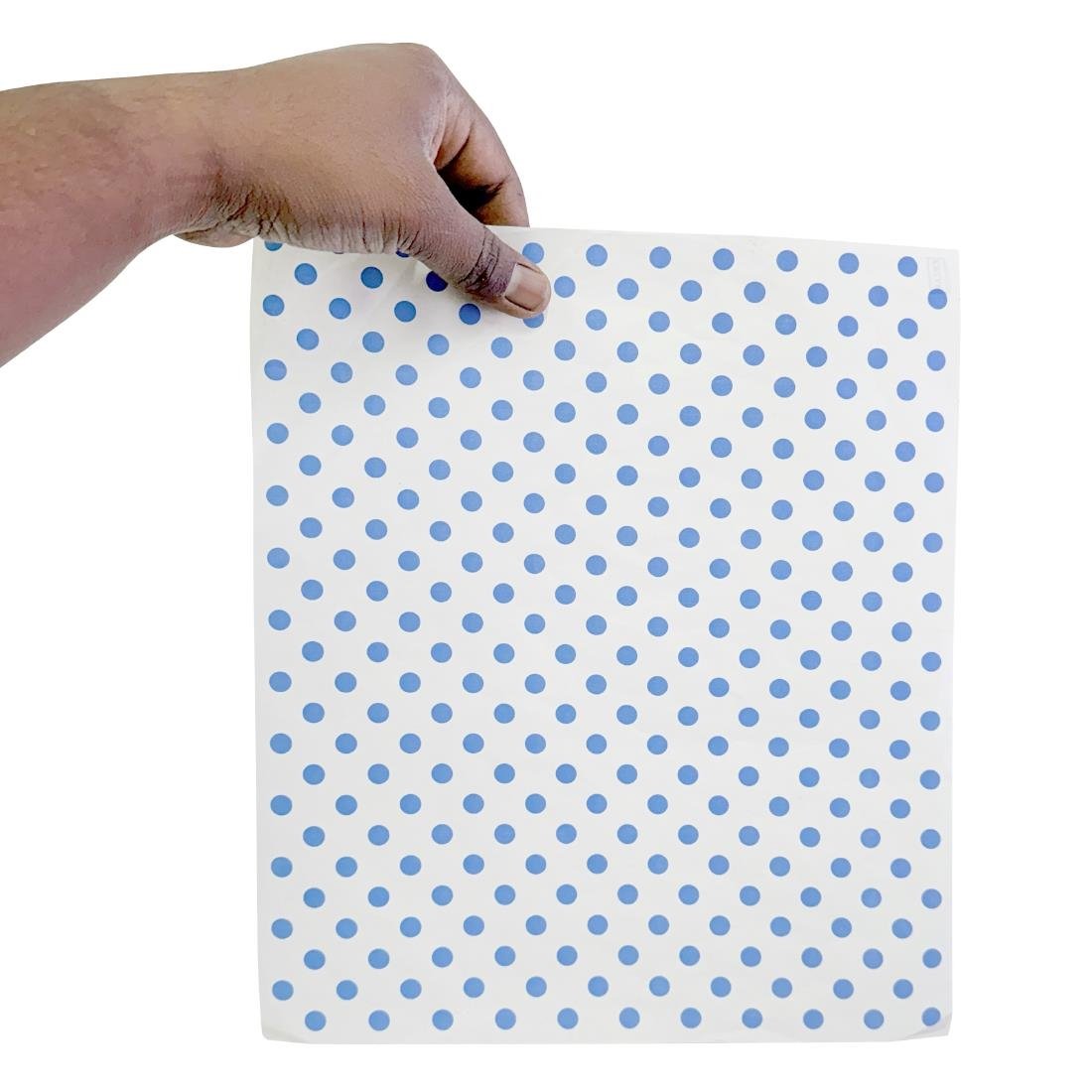 Fiesta Composteerbare Burgerwikkels Blauw Stip 250x350mm (200 stuks)