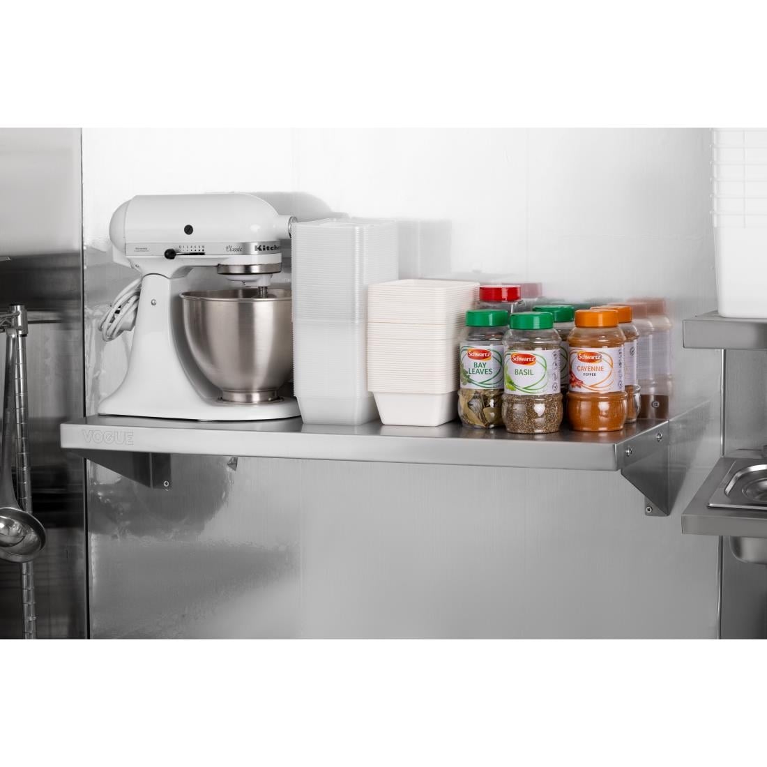Vogue RVS wandplank 90x30cm