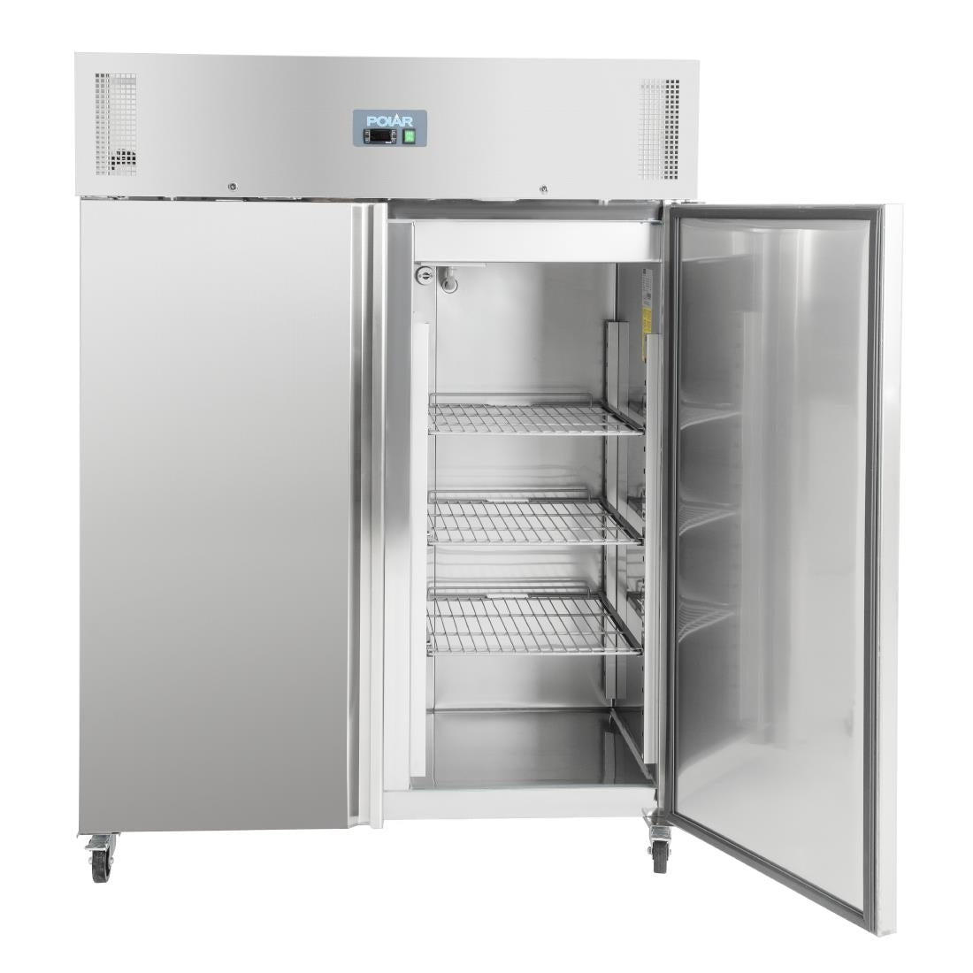 Polar u-serie staande dubbele deur vriezer 1300ltr