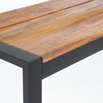 Bolero stalen en acaciahouten industriële banken 160cm (2 stuks)