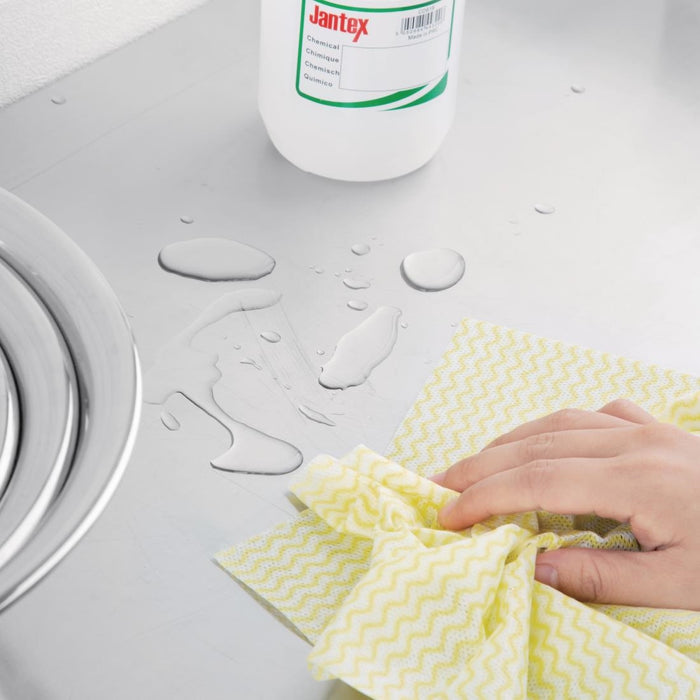 Jantex niet geweven doekjes geel (100 stuks)