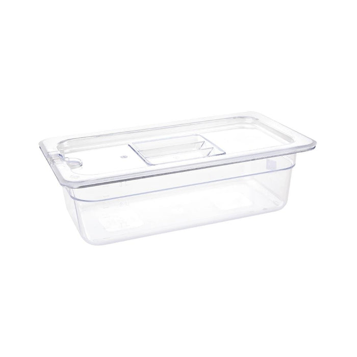 Vogue polycarbonaat 1/3 gastronorm container 100mm transparant