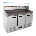 Polar G-serie gekoelde pizza/sandwich prepareercounter 368L