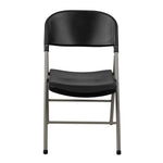 Bolero opklapbare stoelen zwart (2 stuks)