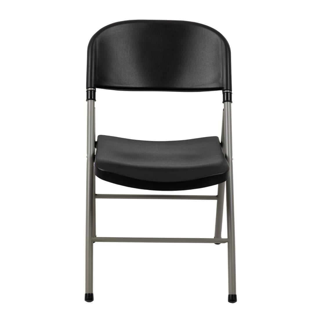 Bolero opklapbare stoelen zwart (2 stuks)