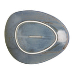 Olympia Ember Blauwe Driehoekige Borden 250 mm (Pak Van 6)