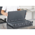 Vogue Kunststof Opvouwbare Transport Opbergkrat 594X396X353Mm