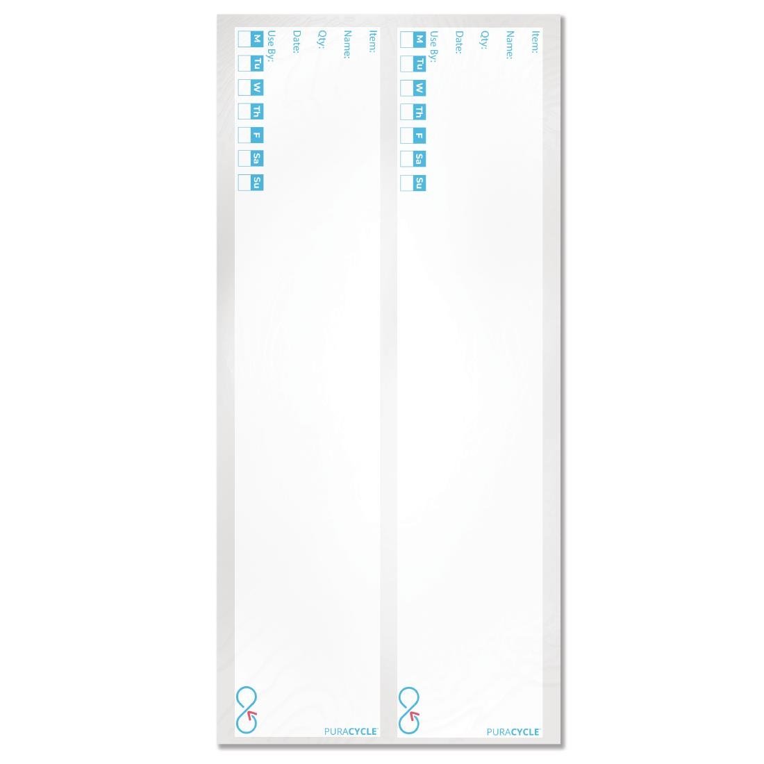 Puracycle herbuikbare blanco dagetiketten voor flessen (25 stuks)